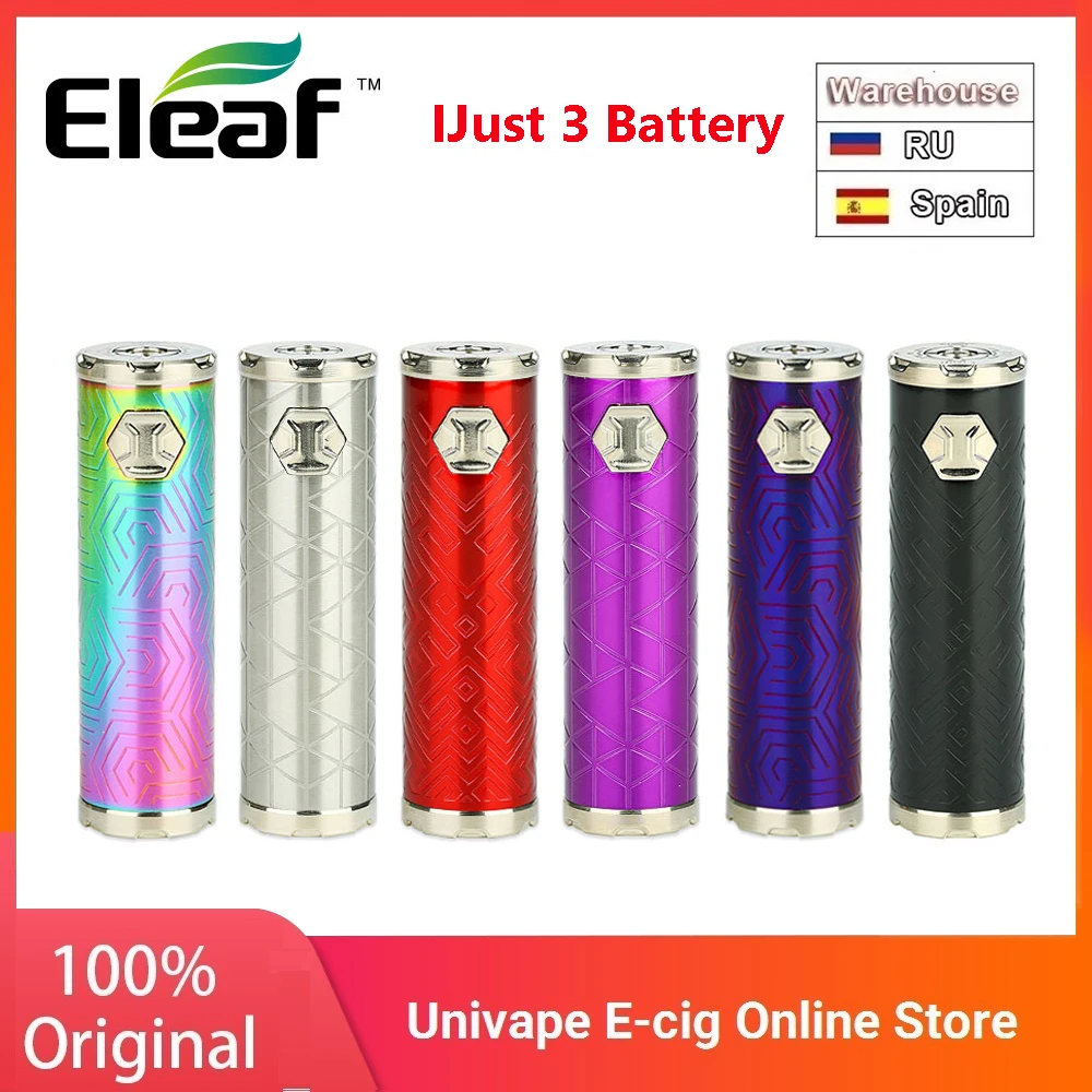 Новый оригинальный Eleaf IJust 3 аккумулятор 3000 мАч с четырехцветным светодиодный