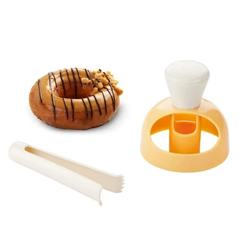 

Creative DIY Donuts Maker Cake Decorating Tools Plastic Desserts Bread Cutter Maker Baking Supplies Kitchen Tools Bakery Mould