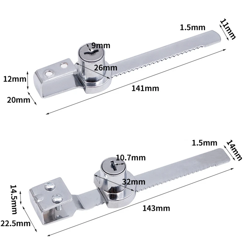 KK&FING Premium Display Cabinet Glass Door Lock