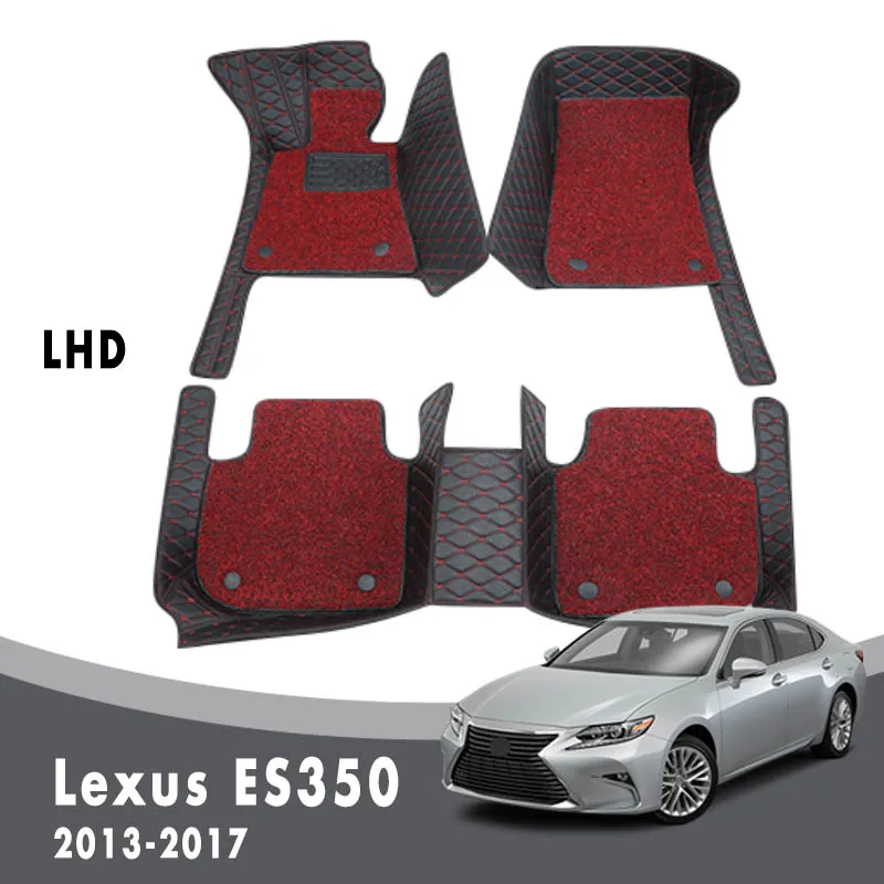 

Luxury Double Layer Wire Loop Car Floor Mats Carpets For Lexus ES ES250 ES300h ES350 2017 2016 2015 2014 2013 Interior Rugs