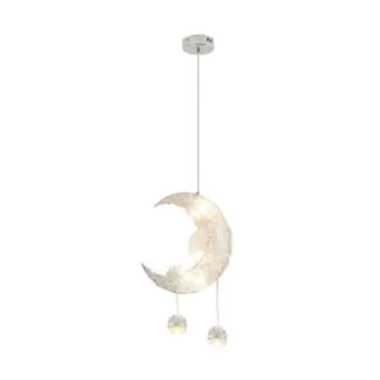 

Modern Pendant Ceiling Lamps Moon Star Chandelier Children Bedroom Hanging Lamp Christmas Decorations For home Fixture Lighting