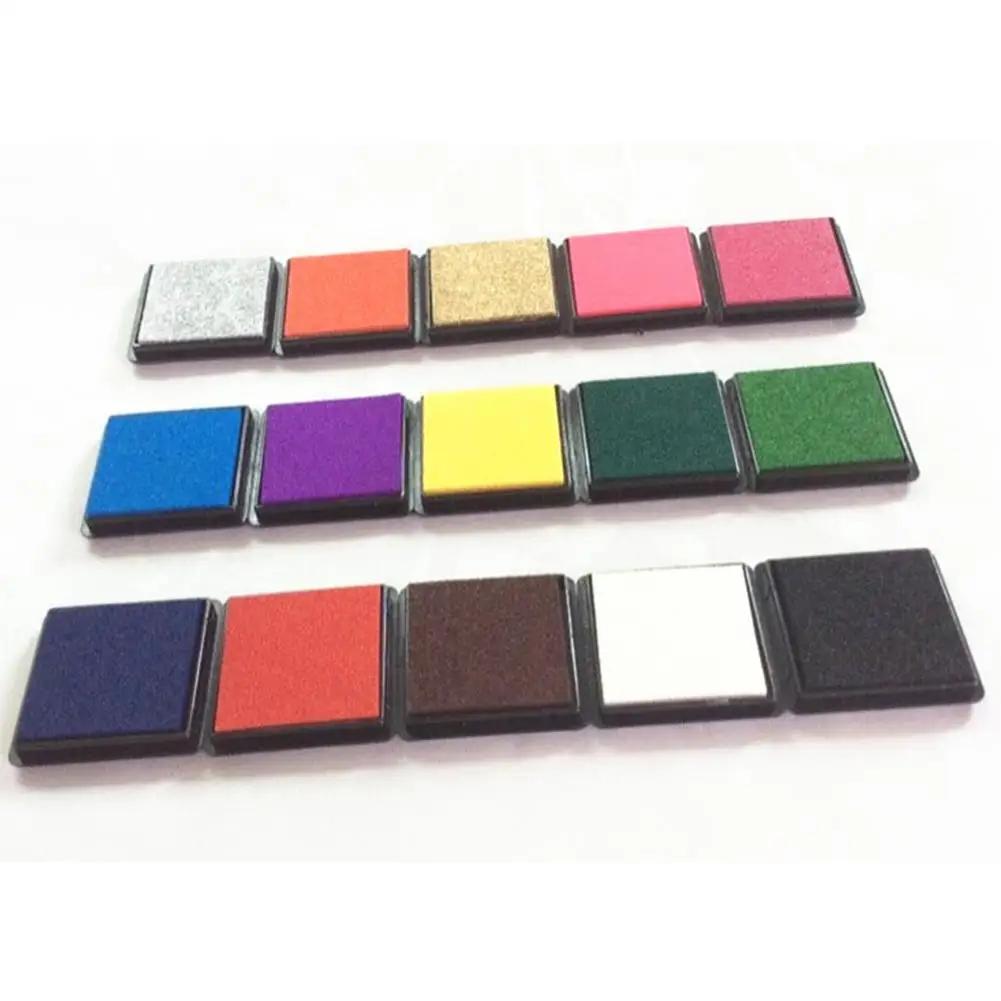 [ Ready Stock ] Retro Color Stamp Pads Washable Ink Pads For Kids Craft