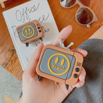 

Fashion Drew TV For Apple Airpods 1 2 Pro 3 Cartoon Funny Soft Silicone Wireless Headset Protective Shell