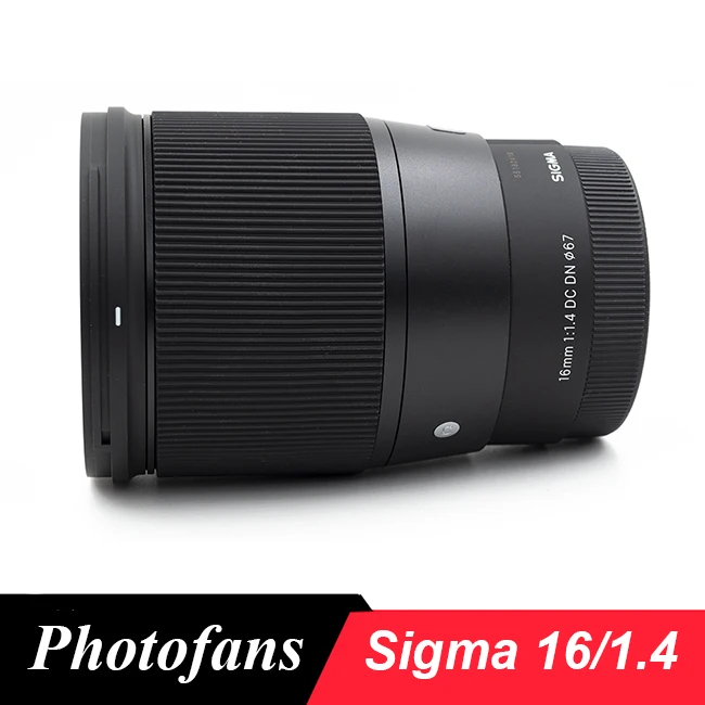 Sigma 16 / 1.4 Lens 16mm f1.4 DC DN Contemporary Lens for Sony E-mount Cameras Black A6500 A6300 A6000 A5100 A5000