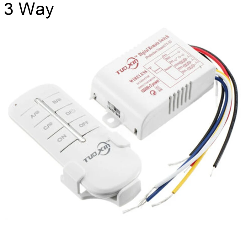 

Remote Control Receiver 1/2/3 Way Smart LED On/Off Remote Control Light Lamp Digital Wireless Switch