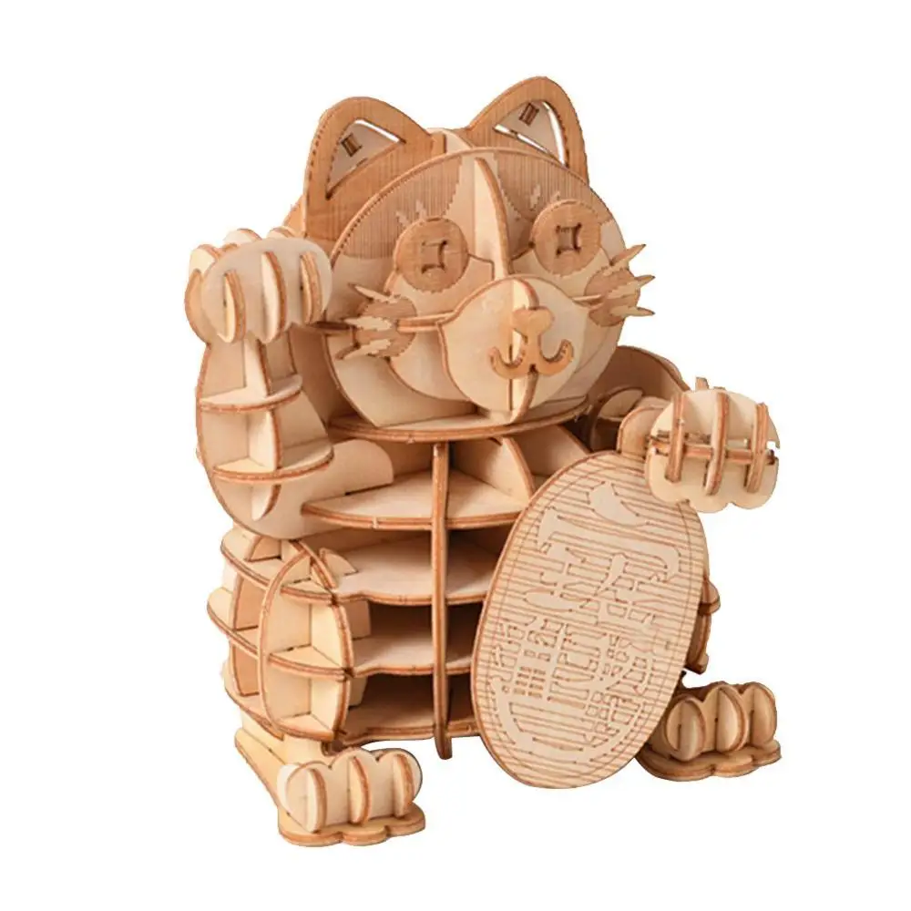 3D деревянные головоломки для взрослых лазерной резки модели наборы DIY игрушки