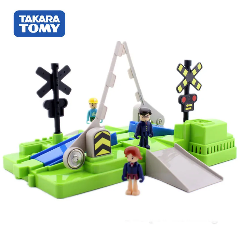 Plarail модель поезда комплект аксессуаров Takara Tomy железнодорожное пересечение набор литье под давлением Обучающие игрушки волшебная собранная детская безделушка