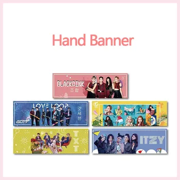 

Kpop BLACKPINK GOT7 TWICE ITZY TXT Non-woven Color Banner Hanging Picture Poster For Fans Collection Gift Fabric Hang Up Poster
