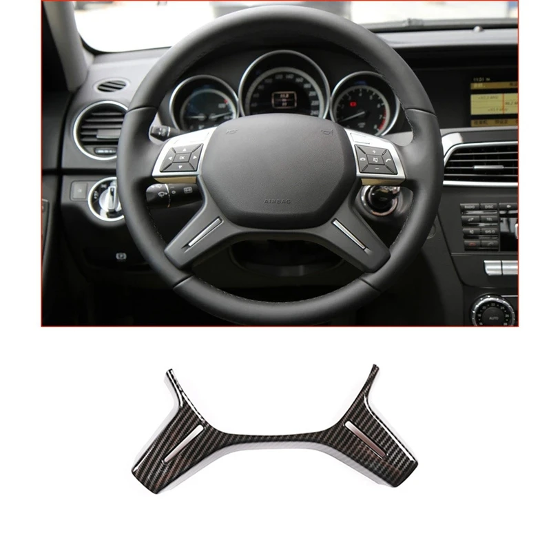 Отделка Рамы рулевого колеса автомобиля декоративная паста для Mercedes Benz C Class W204 C180 C200 W213 аксессуары 2011-2013