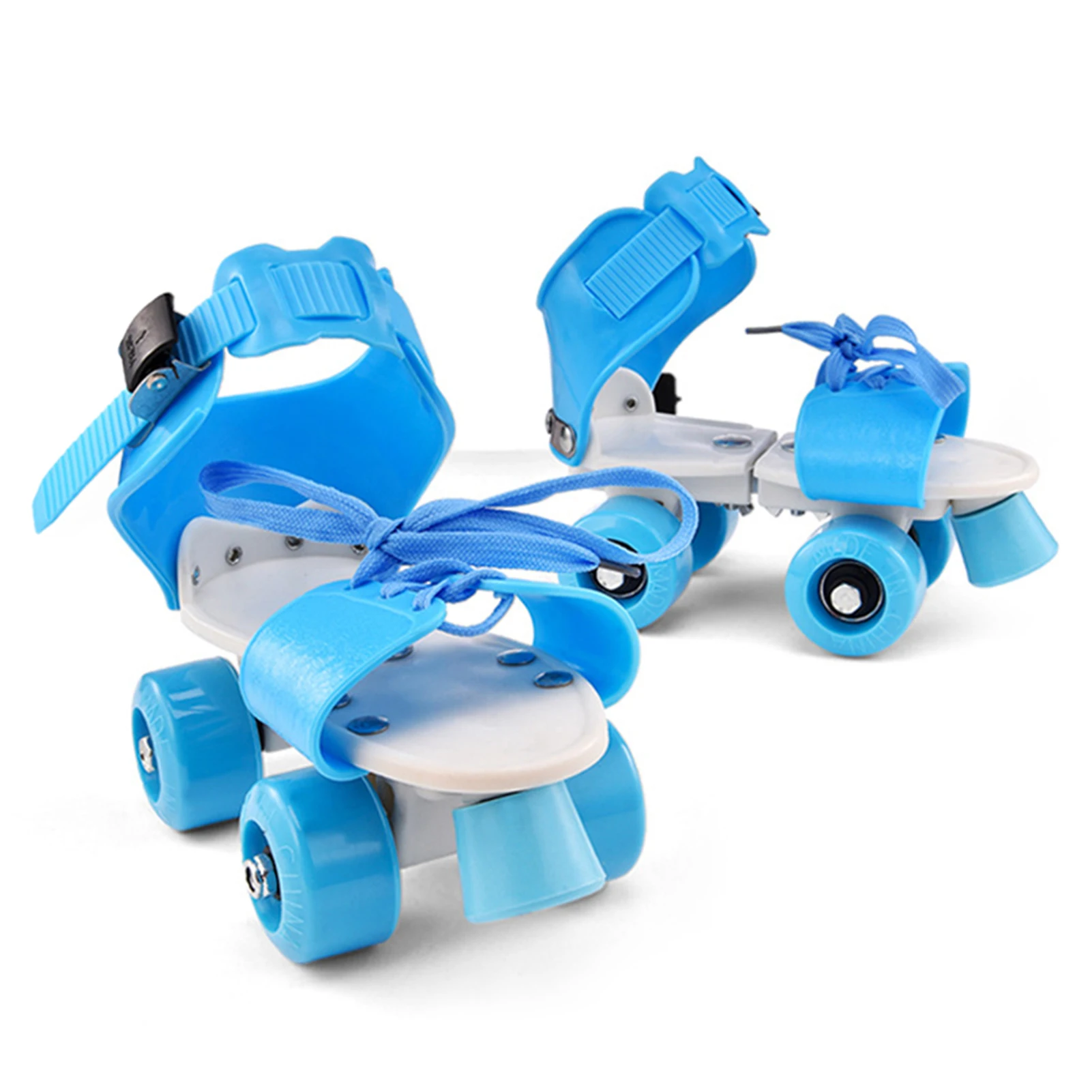 Roller Skating Shoes Set Adjustable Size Children Double Row