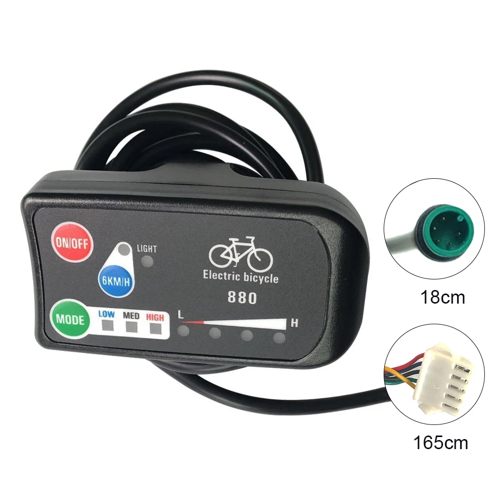 EBike LCD Display 36V 48V LED880 Electric Bike Display for KT Controller Bike Control Panel Bicycle Accessories
