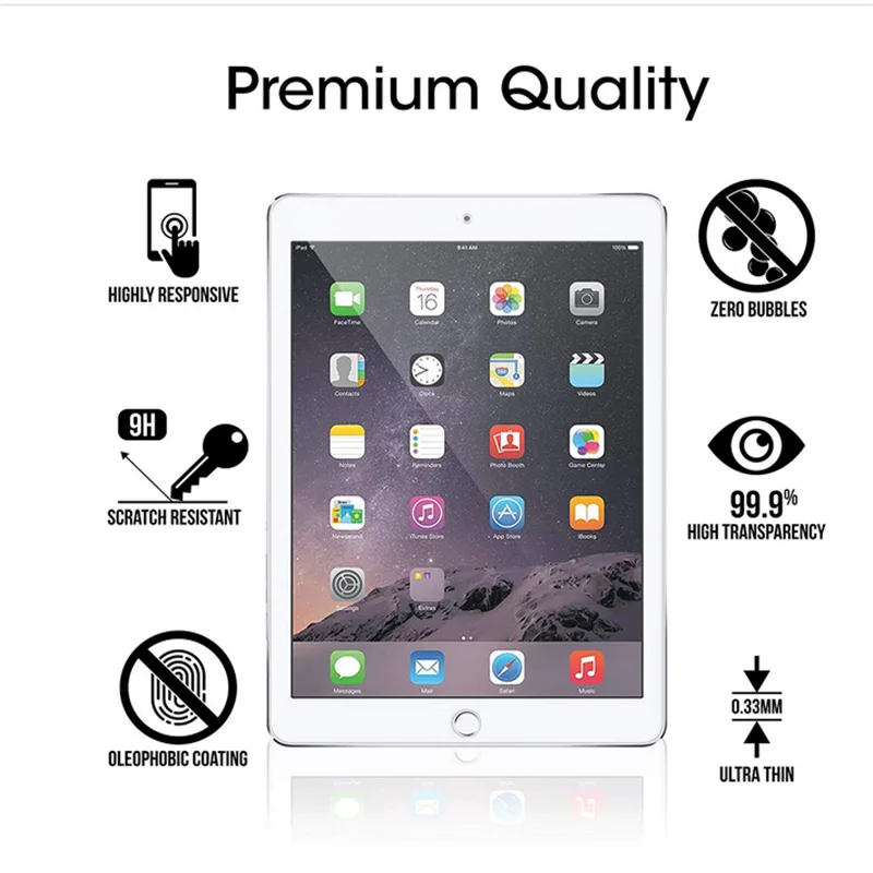 Закаленное Стекло Экран протектор для iPad Pro 12,9 A1670 A1671 A1821 A1876 A2014 A1895 A1983 12,9"