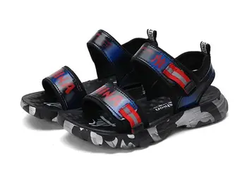 

2020 New Summer Sandal Kids Shoes Brand Closed Toe Toddler Boys Sandals Orthopedic Sport PU Leather Baby Boys Sandals Shoes