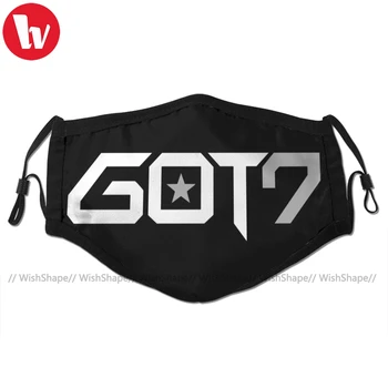 

Got 7 Kpop Mouth Face Mask Got 7 Standart Logo Facial Mask Kawai Funny with 2 Filters for Adult