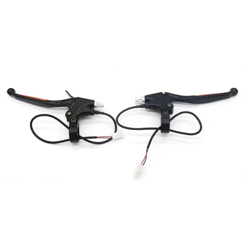 electric brake 1 пара, высокое качество, Электрический тормозной рычаг для электрического велосипеда, электровелосипеда, велосипеда, отключения силового тормоза, MTB, шоссейный велосипед, электронный тормоз, скутер - Color: electric brake