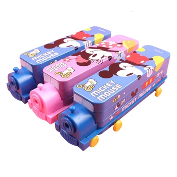 

Function Locomotive Stationery Case Pupil Men And Women Pencil Case Metal Bring Wheel Pencil Sharpener Pencil Box