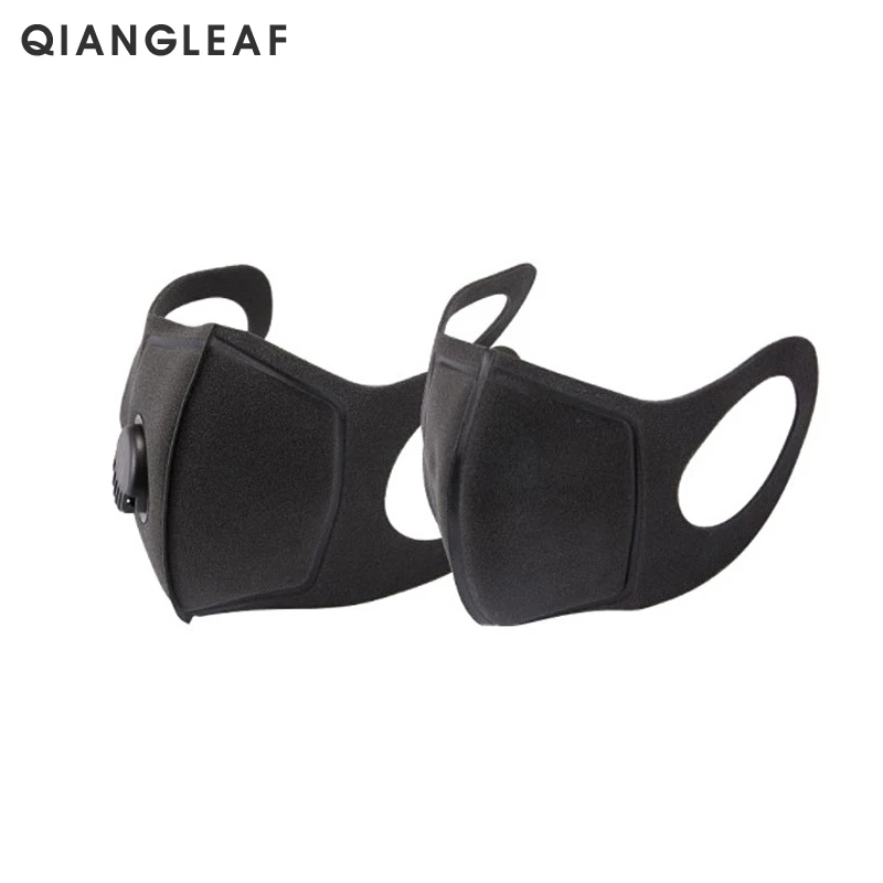 

QIANGLEAF Anti-smog Sponge Mask Warm Dust-proof Breathing Valve Double Mask HD52