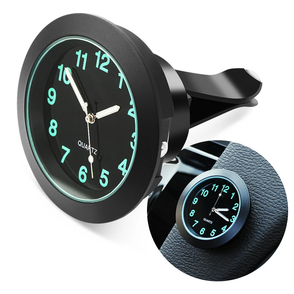 Luminous Auto Gauge Clock Mini Car Air 