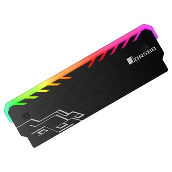 

JONSBO Memory Heatsink Cooler Shell RGB 256 Color Change Aluminum Heat Sink Desktop Memory Cooling Vest