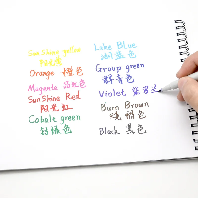 10 цветов/набор фотографические фломастеры|brush pen set|watercolor markerswatercolor marker |
