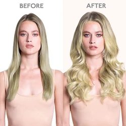 POPUKAR Clip in Hair Extensions Human Hair Platinum Blonde #60A Color Double Weft Real Hair Extensions