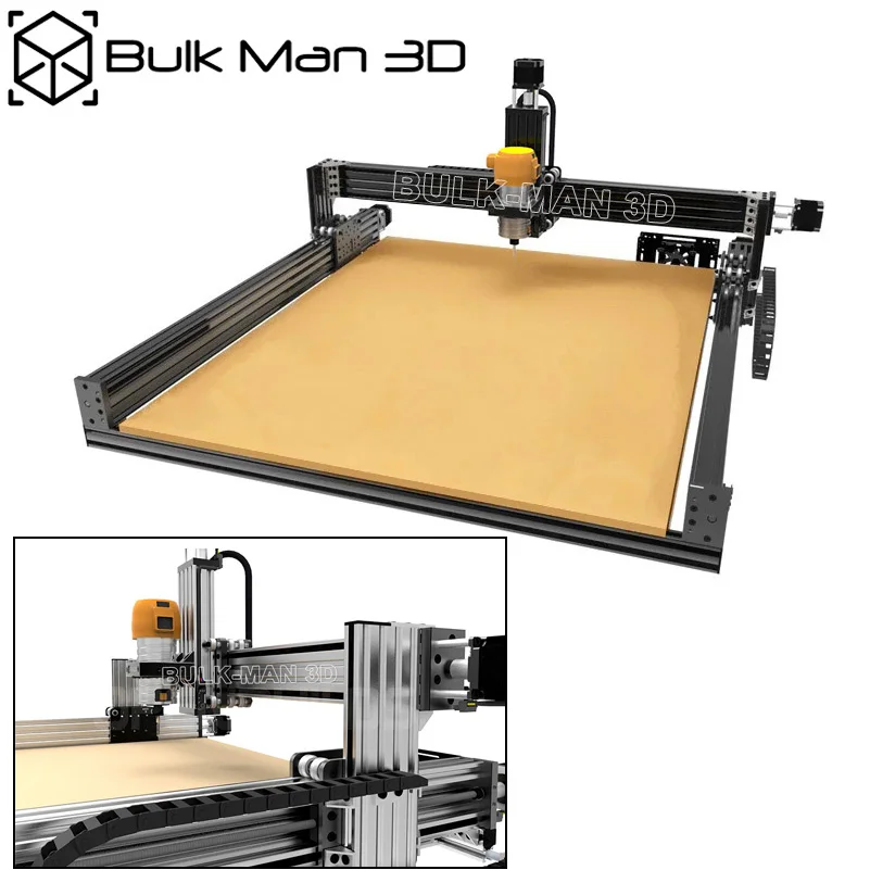 20%off BulkMan 3D 1500x1500mm Lead CNC Full Kit Screw Driven 4 Axis DIY CNC Carving Machine Complete Kit CNC Milling Engraver