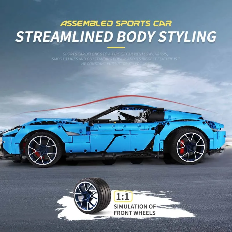 Yeshin J906 Technic автомобиль игрушки совместимые с MOC 31189 Corvetted Grand Sport Racing Car строительные