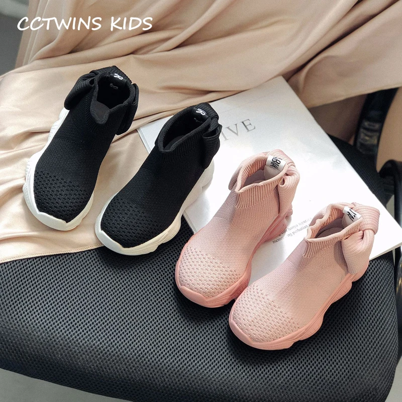 CCTWINS/детская обувь; коллекция года; сезон осень; модные высокие носки с бантом для девочек; повседневные кроссовки для мальчиков; спортивные кроссовки для детей; FH2516