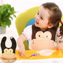 Стиль внешней торговли детский нагрудник младенцев водонепроницаемый силиконовые нагрудники младенческой нагрудник для кормления от производителя