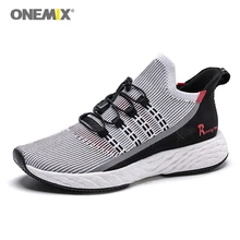 ONEMIX Men Sneakers Running Shoes Man Reflective Sport Shoes Comfortable Tennis shoes Casual Shoes Bubble Breathable Vamp 2020