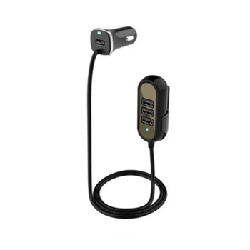 

HQD-Q9T 4-Port Multifunctional Car Charger Back Seat Fast Car Charger 5.8A Universal USB Car Adapter For Smart Phone Tablets