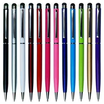 شراءرائجة البيع! العالمي 2 في 1 بالسعة شاشة تعمل باللمس Stylus الكرة نقطة القلم آيفون باد اللوحي سامسونج شحن مجاني 200 قطعة