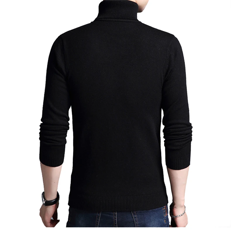 Blog TFETTERS 2019 Slim Thickened Men's Base Coat Turtleneck Sweater Men Sweater Black Sweater Knitwear Long Sleeve Basic Sweater