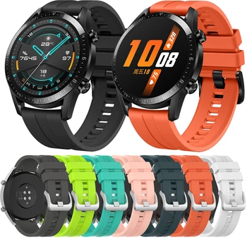 

Official Silicone Wrist Strap For Huawei Watch GT2 2 46MM/GT2 Active 46mm Smart Watch Band 20MM 22MM Strap Watch GT2 42MM Correa