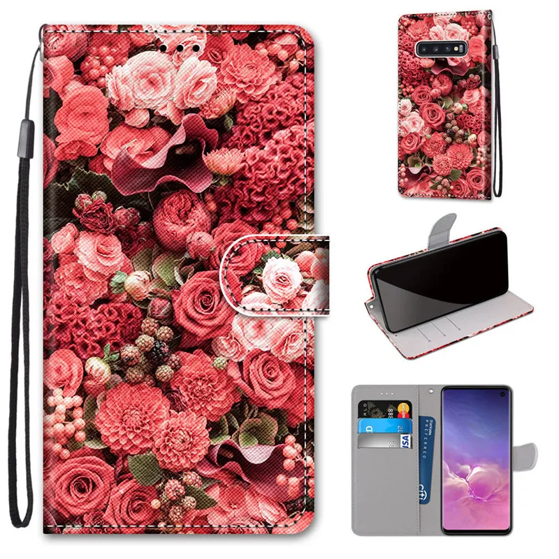 best case for samsung Wallet Case for Samsung Galaxy S10 Puls Cases Luxury Leather Cover for Samsung S9 Note 10 Plus S10E Stand Protective Card Holder silicone case samsung