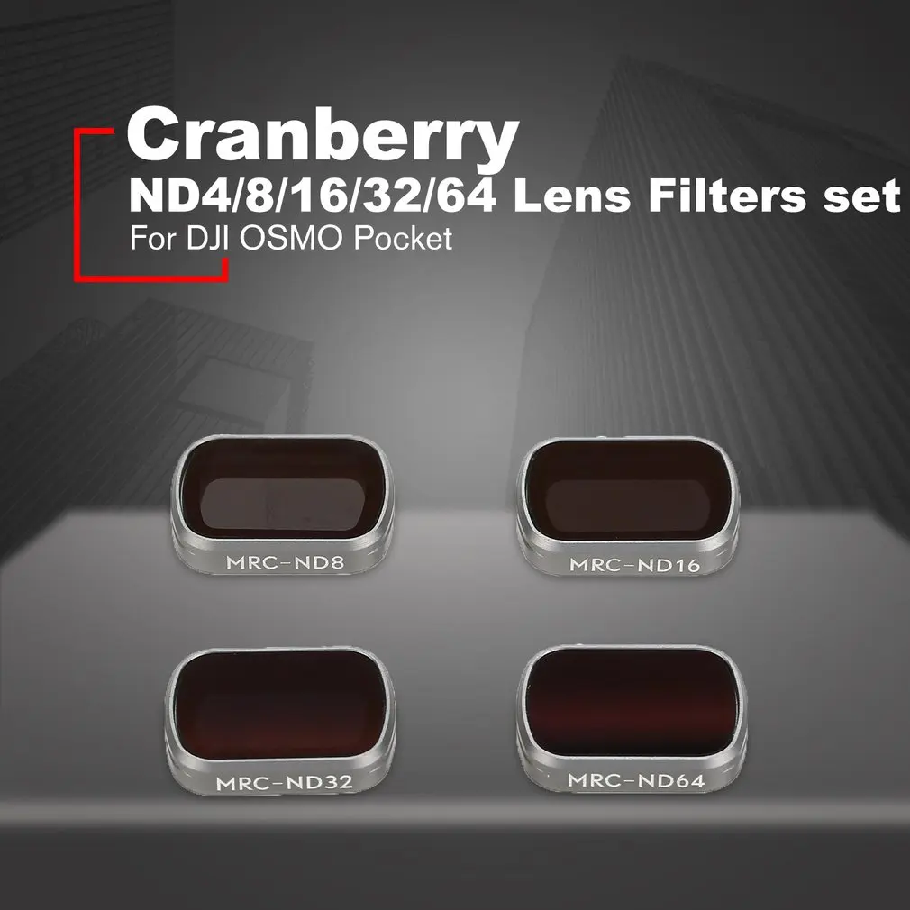 Cranberry ND/CPL/UV фильтры камера профессиональная оптическая линза Комплект для DJI OSMO Карманный Лен Gimbal стабилизатор аксессуар