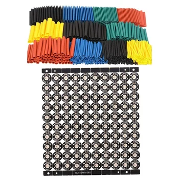 

530Pcs Cable Heat Shrink Tubing Sleeve Kit & 1pcs Ws2812B Led Pixels Light Strip 10X10 5050 Led Panel Pixel Sn Rgb