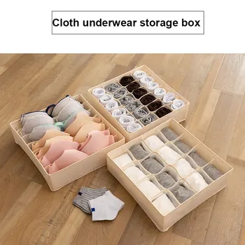 

Underwear Storage Box Cabinet Organizer For Bra Sock Panty Wardrobe Fabric Divider Household Dormitory TSLM1