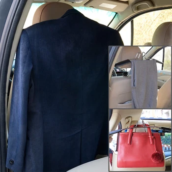 

Car Clothes Rack Headrest Metal Stainless Coat Hanger for BMW E46 E60 Ford focus 2 Kuga Mazda 3 cx-5 Volkswagen Polo Golf 4