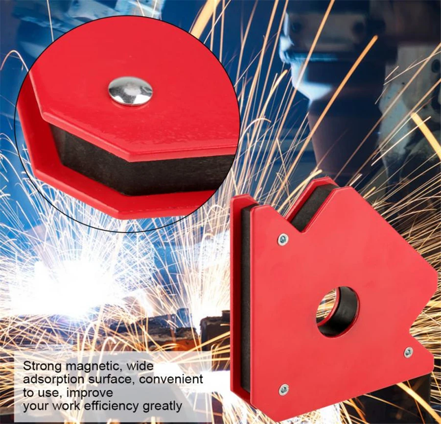 2pcs/50IBS Soldering Locator Strong Magnetic Welding Magnets Holder for Welding Angles Corner Holder Positioner