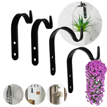 

Home Decor Porch Kitchen Tool Patio Backyard Basket Bracket Indoor Outdoor Iron Art Multifunction Garden Planter Hanging Hook