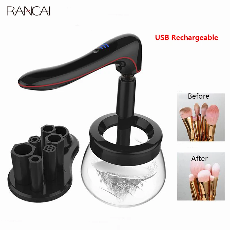 

RANCAI Professional Makeup Brush Cleaner Fast Washing and Drying Make up Brushes Cleaning Makeup Brush Tools and Machine