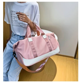 

2020 new leisure fitness travel bag light portable short distance large capacity duffel bag one-shoulder boarding bag