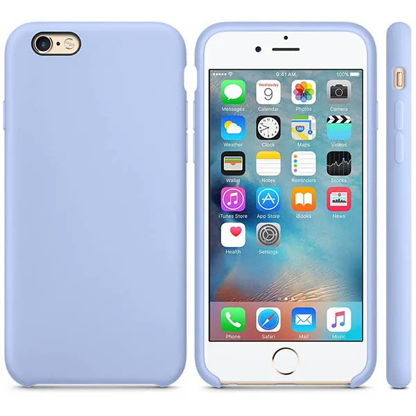 Официальный силиконовый чехол для Apple iPhone 11 7 8 6S 6 Plus X чехол с логотипом чехол для iPhone 11 Pro MAX Xs MAX XR X Чехол - Цвет: 23Lilac