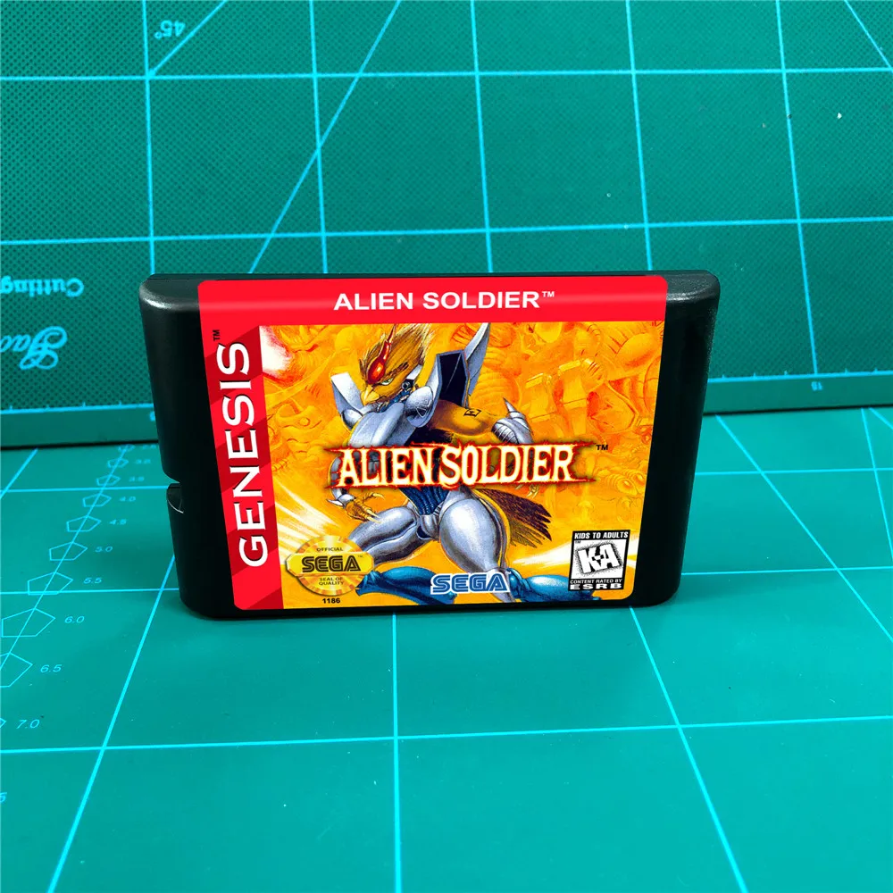 16-битный игровой картридж Alien Soldier для консоли MegaDrive Genesis | Электроника