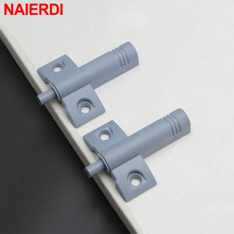 NAIERDI 10PCS/Lot White Gray Cabinet Catches Kitchen Drawer Damper Buffers Soft Quiet Door Stop Furniture Hardware