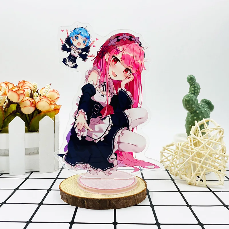 Re: жизнь в другом мире от нуля акриловая модель на подставке игрушки Аниме Rem Ram