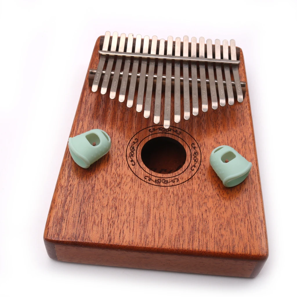 2pcs Soft Kalimba Finger Protector Thumb Picks for Beginner Accs Light Green