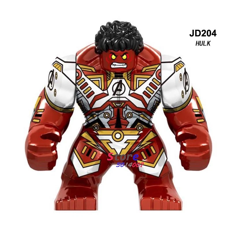 JD204 Один Мстители Marvel, большой танос, железный человек, Человек-паук, Тор Локи, человек-муравей, Черная пантера, Капитан Америка, строительные блоки, детские игрушки - Цвет: JD204