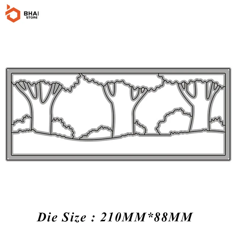 

Carbon Steel Metal Cutting Die DIY Creative Forest Shrubs Frame Suitable for decorative Scrapbook Album Festival Card Making 20